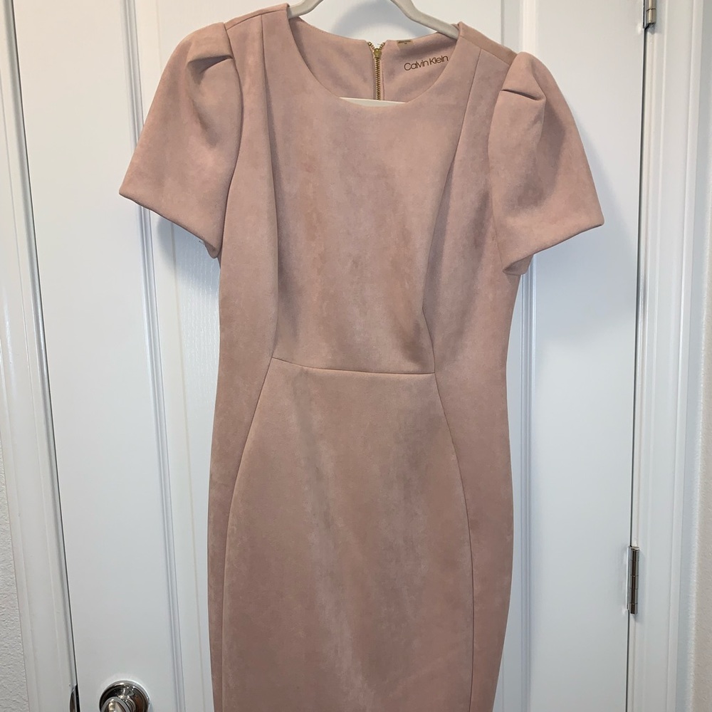 Dusty Pink Calvin Klein Midi Dress